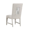 Diaz Dining Side Chair Set of 2 | Tapered Legs Light Gray Poplar Wood BM333715