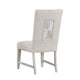 Diaz Dining Side Chair Set of 2 | Tapered Legs Light Gray Poplar Wood BM333715