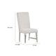 Diaz Dining Side Chair Set of 2 | Tapered Legs Light Gray Poplar Wood BM333715