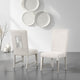 Diaz Dining Side Chair Set of 2 | Tapered Legs Light Gray Poplar Wood BM333715