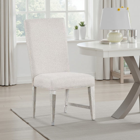 Diaz Dining Side Chair Set of 2 | Tapered Legs Light Gray Poplar Wood