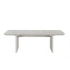 Diaz 72-90" Extendable Dining Table | Glass Accents | Light Gray Wood