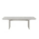 Diaz 72-90" Extendable Dining Table | Glass Accents | Light Gray Wood