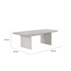 Diaz 72-90" Extendable Dining Table | Glass Accents | Light Gray Wood