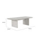 Diaz 72-90" Extendable Dining Table | Glass Accents | Light Gray Wood