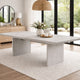 Diaz 72-90" Extendable Dining Table | Glass Accents | Light Gray Wood