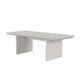 Diaz 72-90" Extendable Dining Table | Glass Accents | Light Gray Wood