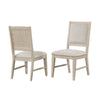 Rozie Dining Side Chair Set of 2 | Tapered Legs Light Oak Poplar Wood