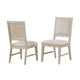 Rozie Dining Side Chair Set of 2 | Tapered Legs Light Oak Poplar Wood