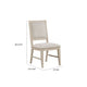 Rozie Dining Side Chair Set of 2 | Tapered Legs Light Oak Poplar Wood BM333718