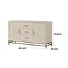 Rozie Sideboard Buffet Console | 3 Drawers | 2 Doors | Gray Wood | 60’’ BM333719