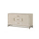 Rozie Sideboard Buffet Console | 3 Drawers | 2 Doors | Gray Wood | 60"