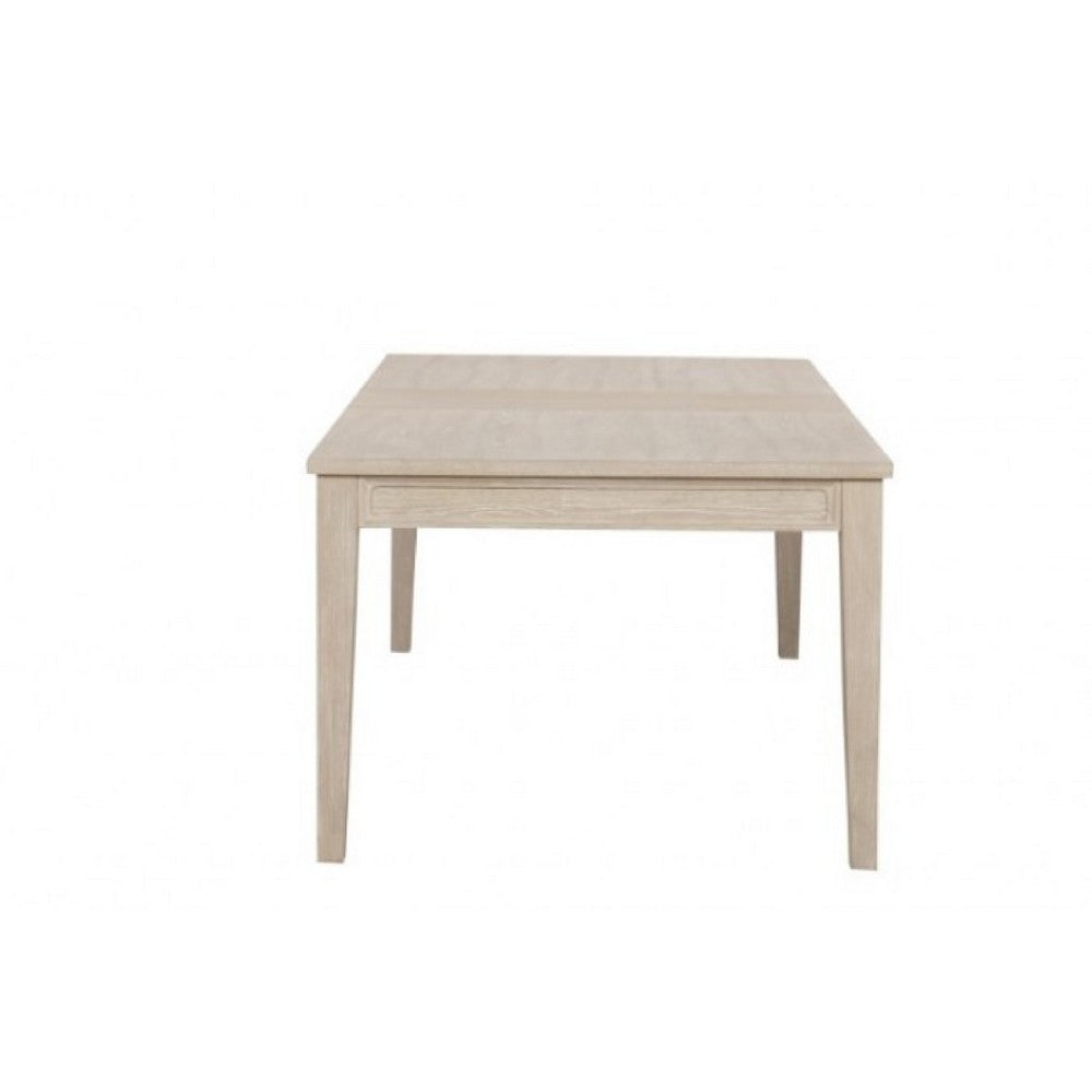Rozie 72-90" Extendable Dining Table | Farmhouse Light Oak Brown