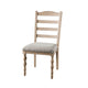 Cherie Dining Chair Set of 2 | Turned Legs | Light Brown Solid Wood BM333722