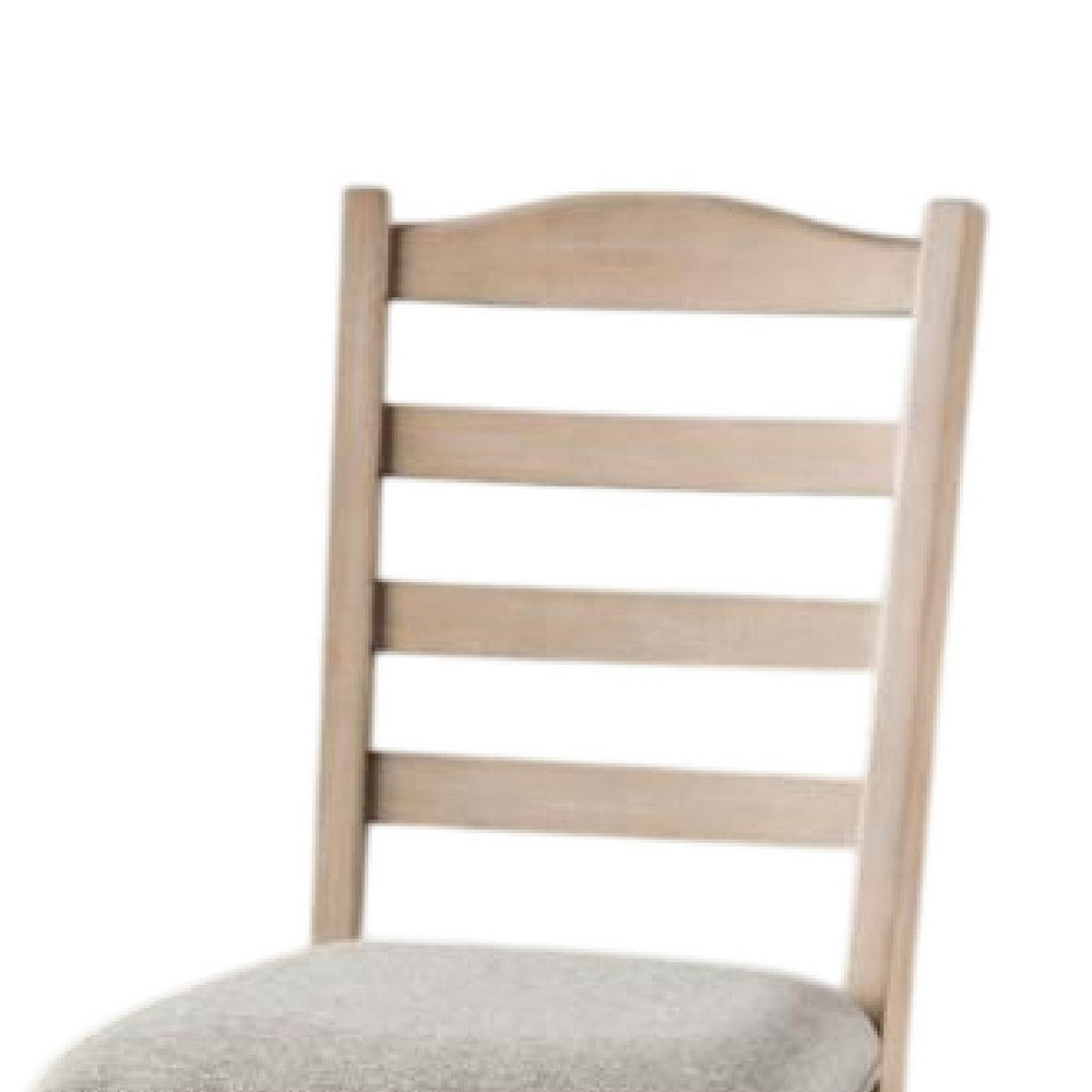 Cherie Dining Chair Set of 2 | Turned Legs | Light Brown Solid Wood BM333722