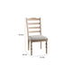 Cherie Dining Chair Set of 2 | Turned Legs | Light Brown Solid Wood BM333722