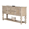 Cherie Sideboard Buffet Console | 2 Drawers Doors | Light Brown | 60"