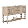 Cherie Sideboard Buffet Console | 2 Drawers Doors | Light Brown | 60"