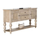 Cherie Sideboard Buffet Console | 2 Drawers Doors | Light Brown | 60"