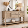 Cherie Sideboard Buffet Console | 2 Drawers Doors | Light Brown | 60"