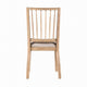 Lucas Dining Side Chair Set of 2 | Slatted Back | Natural Brown Wood BM333725