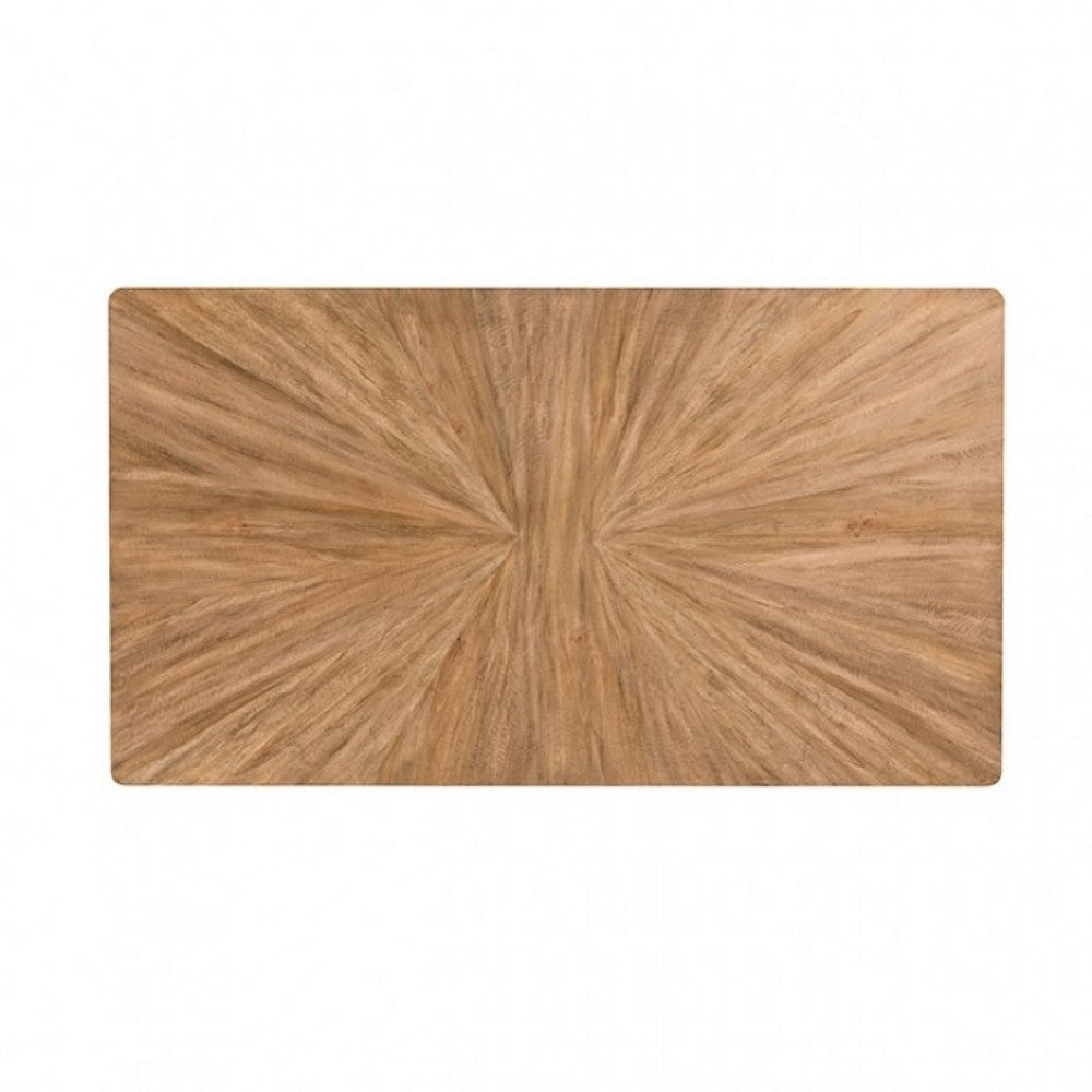 Lucas Dining Table | Rectangular Natural Brown | Solid Wood | 68"