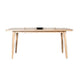 Lucas Dining Table | Rectangular Natural Brown | Solid Wood | 68"