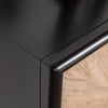 Lucas Sideboard Buffet Console | 4 Doors | Black Brown Wood | 72"
