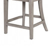 Zoko Counter Height Chair Set of 2 | Curved Cut Out Back | White Wash BM333728