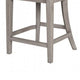 Zoko Counter Height Chair Set of 2 | Curved Cut Out Back | White Wash BM333728