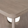Zoko Square Counter Height Table | Pedestal Base White Wash Oak Finish BM333729
