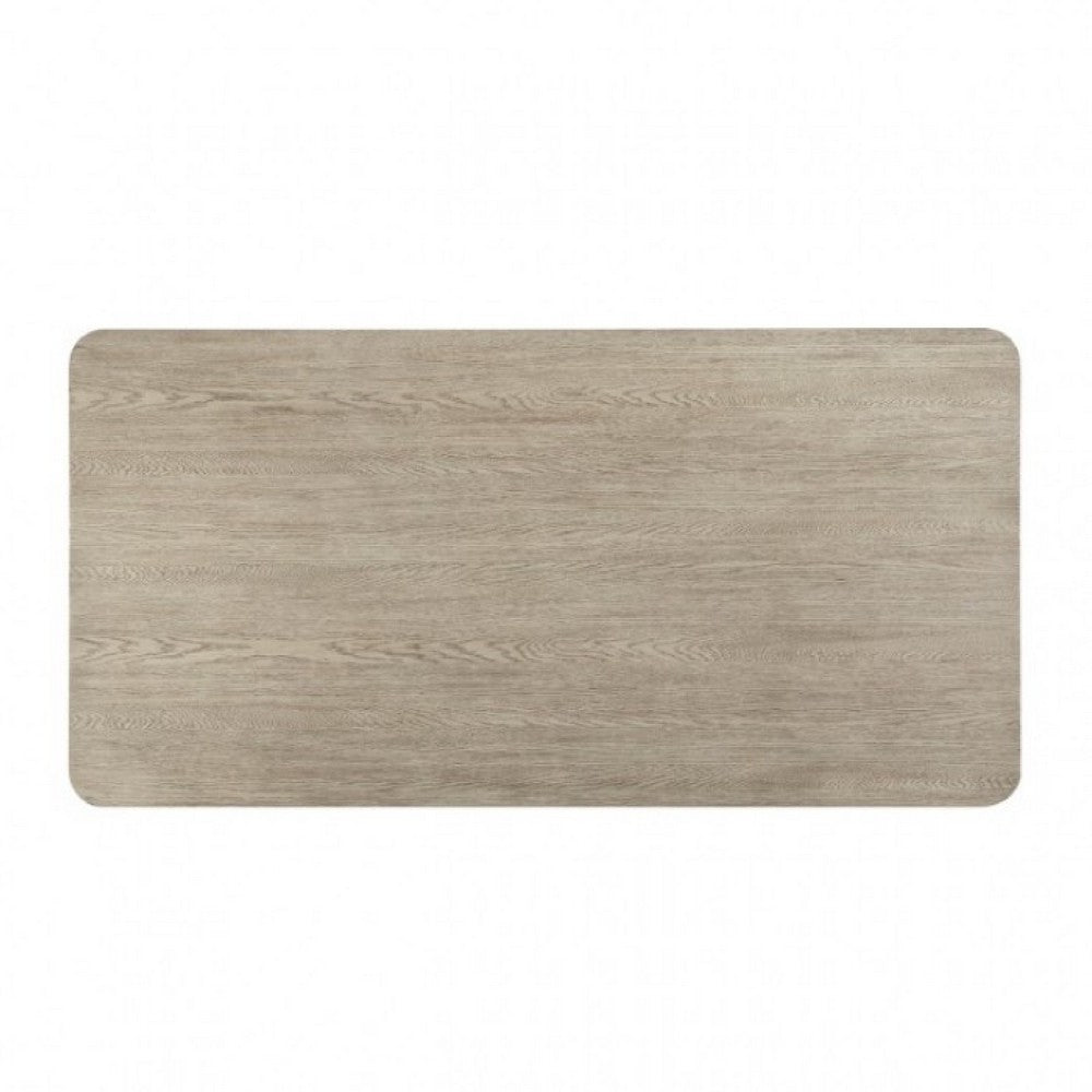 Zoko Dining Table | Pedestal Base | Classic White Wash Rubberwood 83"