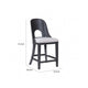 Zoko Counter Height Chair Set of 2 | Curved Cut Out Back | Gray Wood BM333733