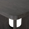 Zoko Square Counter Height Dining Table | Pedestal Base Ash Gray Wood