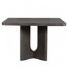 Zoko Square Counter Height Dining Table | Pedestal Base Ash Gray Wood
