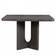 Zoko Square Counter Height Dining Table | Pedestal Base Ash Gray Wood