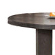 Zoko Round Dining Table | Pedestal Base | Ash Gray | Solid Wood 54’’ BM333735