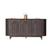 Zoko Sideboard Buffet Console | Arched Design Doors | Gray Wood 77’’ BM333736