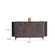 Zoko Sideboard Buffet Console | Arched Design Doors | Gray Wood 77’’ BM333736