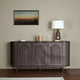 Zoko Sideboard Buffet Console | Arched Design Doors | Gray Wood 77"