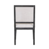Ginie Dining Side Chair Set of 2 | Farmhouse Legs | Black Rubberwood BM333739