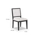 Ginie Dining Side Chair Set of 2 | Farmhouse Legs | Black Rubberwood BM333739