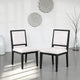 Ginie Dining Side Chair Set of 2 | Farmhouse Legs | Black Rubberwood BM333739