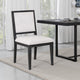 Ginie Dining Side Chair Set of 2 | Farmhouse Legs | Black Rubberwood