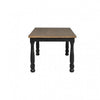 Ginie Dining Table | Farmhouse Legs | Rectangular Oak Black Wood 78"