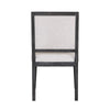 Kizie Dining Side Chair Set of 2 | Farmhouse Panel Design | Black Wood BM333741