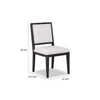 Kizie Dining Side Chair Set of 2 | Farmhouse Panel Design | Black Wood BM333741