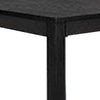 Kizie Dining Table | 94-118" Extendable | Weathered Black Rubberwood