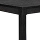 Kizie Dining Table | 94-118" Extendable | Weathered Black Rubberwood