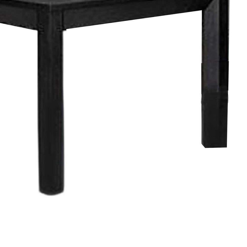 Kizie Dining Table | 94-118" Extendable | Weathered Black Rubberwood